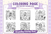 Beach Day Story Coloring Book, a Seasonal Illustration by HueNestify (Thumbnail 2 of 5)