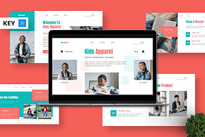 Kids Apparel - Education Keynote, a Presentation Template by Deepslide Studio
