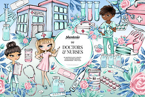 Medical Watercolor Clipart