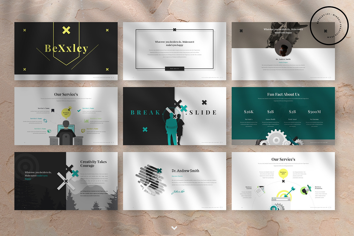Bexxley Business PowerPoint Template, a Presentation Template by Mikokit (Photo 3 of 14)