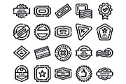 Collection of outline style labels, an Object Graphic by pikepicture (Thumbnail 2 of 3)