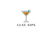 Luxe Sips Martini, a Branding & Logo Template by Logocreative (Thumbnail 1 of 2)