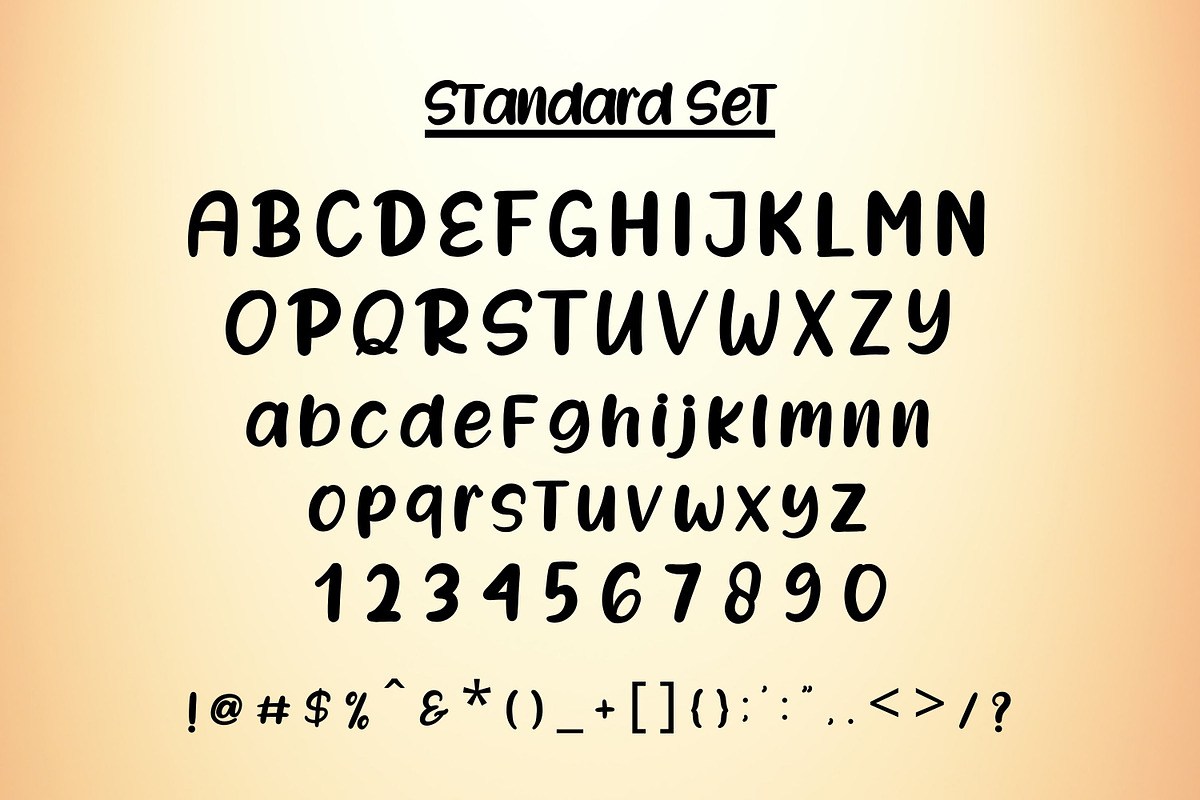 Mini Moow Fun Instagram Brush Font, a Script Font by Guavanaboy (Photo 8 of 9)