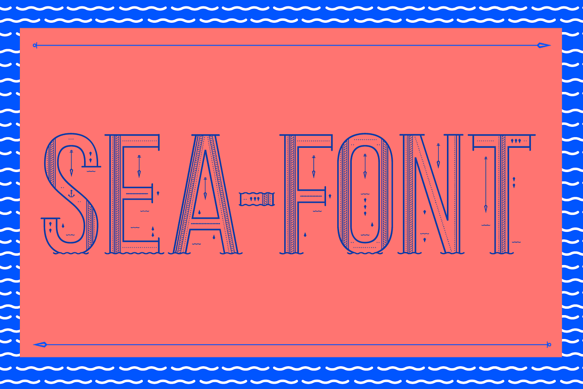 Sea Font preview 2