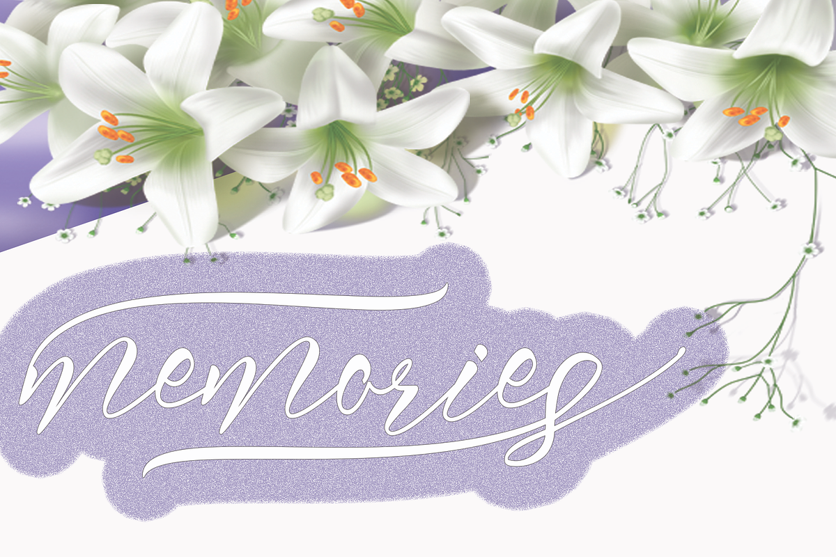 LoveMellissa, a Script Font by PollemSt (Photo 2 of 6)