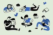 Hand drawn outdoor life activities, a Decorative Illustration by Huza Studio (Thumbnail 2 of 9)