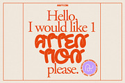 Curly Wurly | Retro Display Bubble, a Sans Serif Font by ana & yvy (Thumbnail 6 of 13)