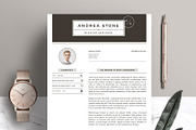 Professional Resume Template RE003, a Resume Template by Draca Design Co (Thumbnail 3 of 4)