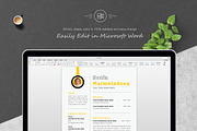 Feminine Resume Design, a Resume Template by ResumeInventor (Thumbnail 4 of 5)
