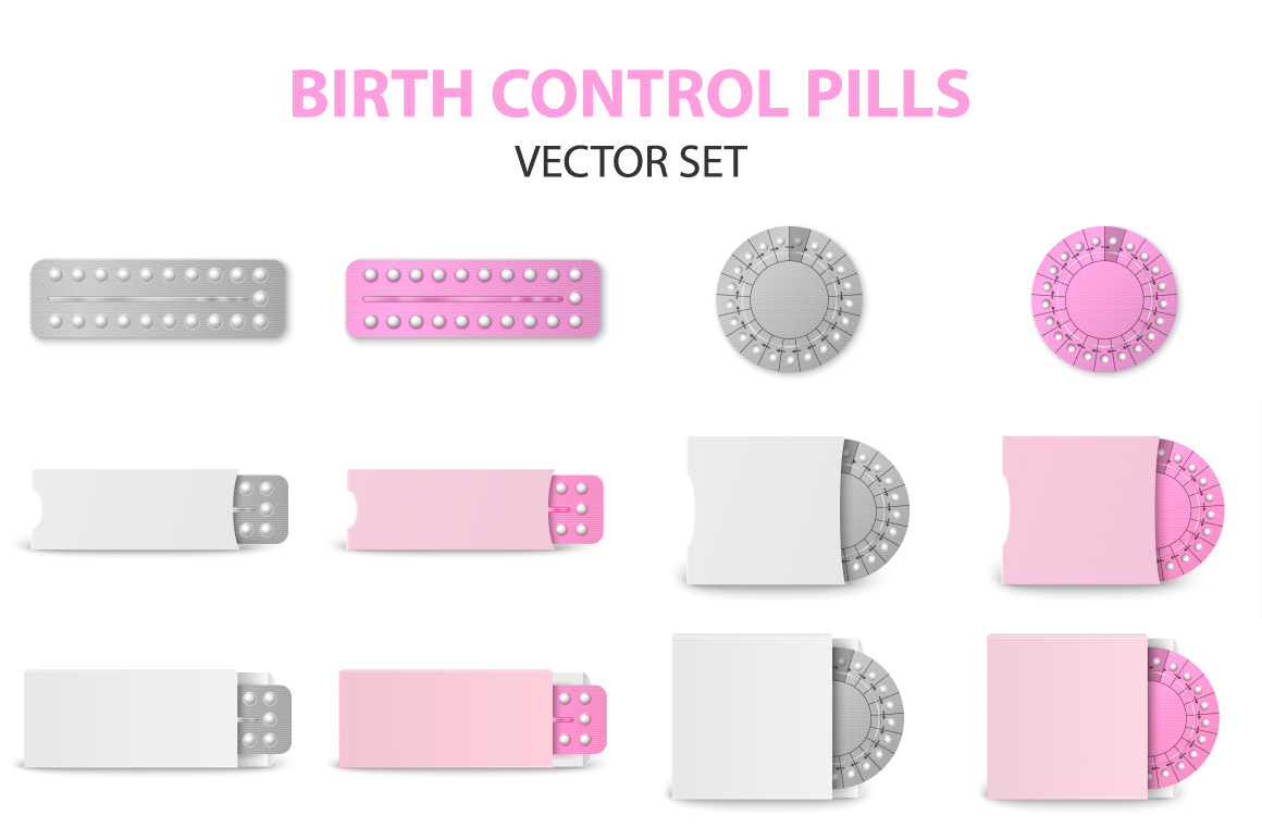 Birth Control Pills by Gomolach | Creative Market