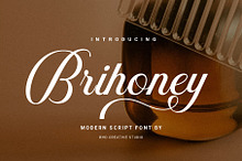 Brihoney - Modern Script Font