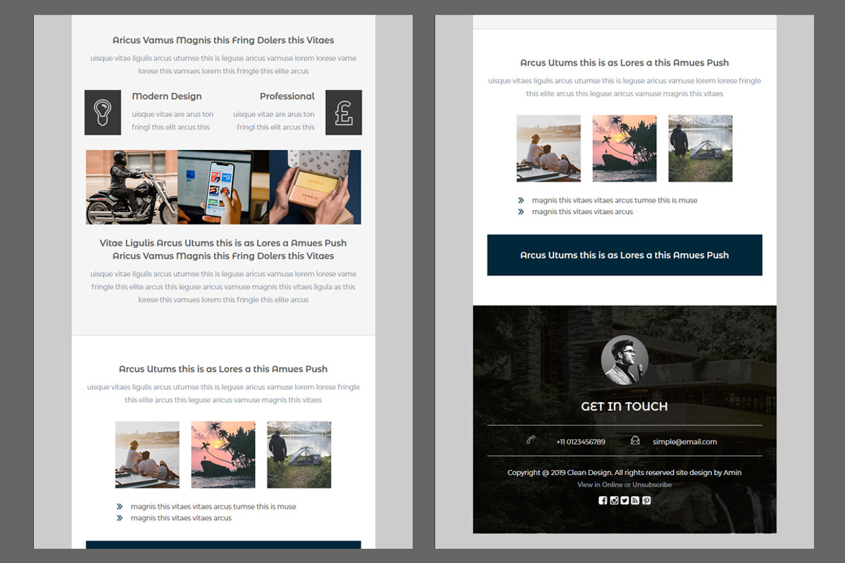 Tempest-Responsive email template, an Email Template by QuickArtisan (Photo 3 of 7)