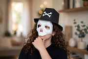 Halloween Skull Mask - 3d papercraft, a Card Template by PAPER amaze (Thumbnail 4 of 4)