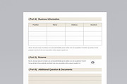 User Information Sheet Template, a Print Template by MightyDesign (Thumbnail 4 of 8)