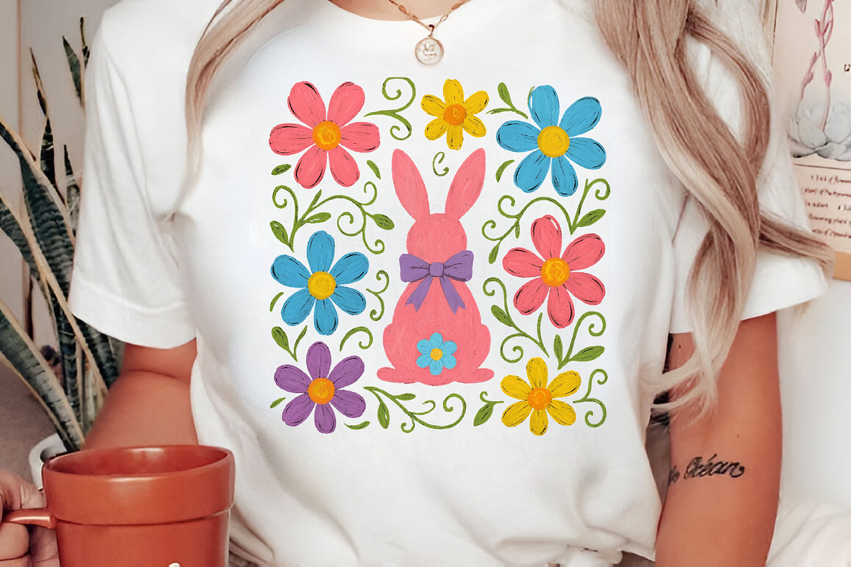 Boho Floral Easter Png, Easter Png, an Illustration by Libby Wishes (Photo 5 of 6)