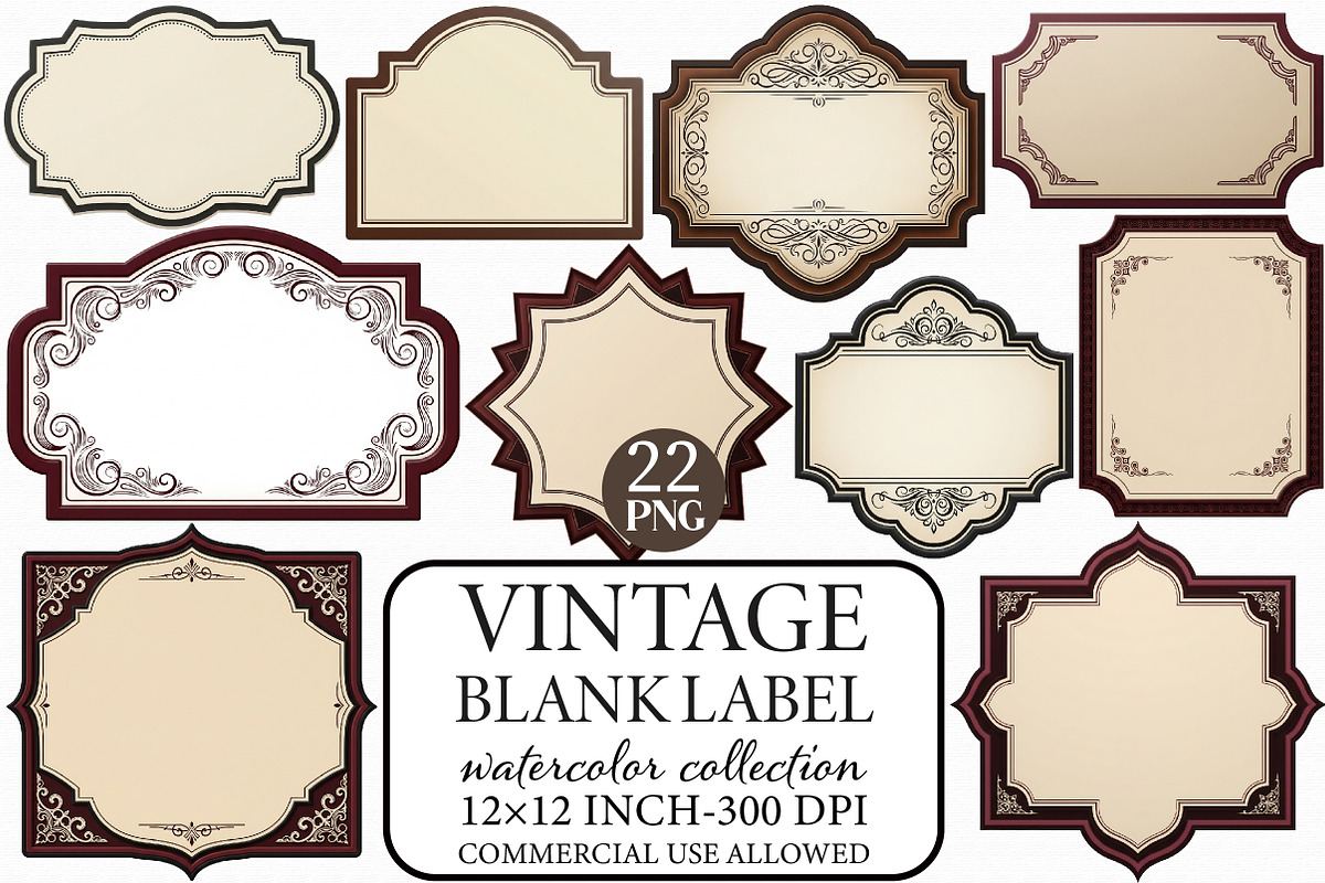 Vintage Blank Label Sublimation, an Illustration by Libby Wishes (Photo 1 of 5)