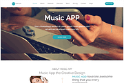 Music App- Responsive HTML5 Template, a HTML Template by CreativeGigs (Thumbnail 2 of 6)
