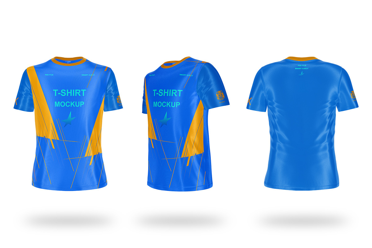 Realistic T-Shirt Mockup Bundle., a Mockup by moqirynart (Photo 1 of 6)
