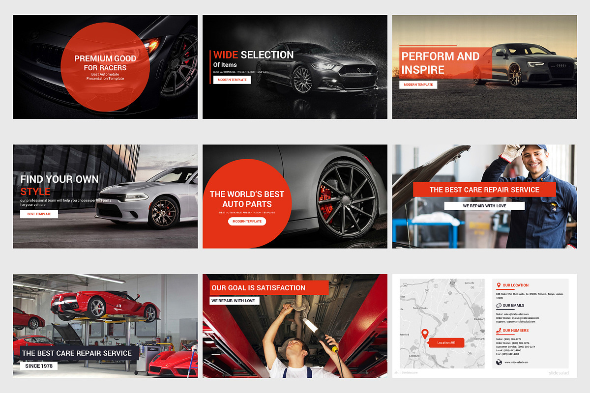 Top Automobile PowerPoint Templates, a Presentation Template by SlideSalad (Photo 31 of 33)