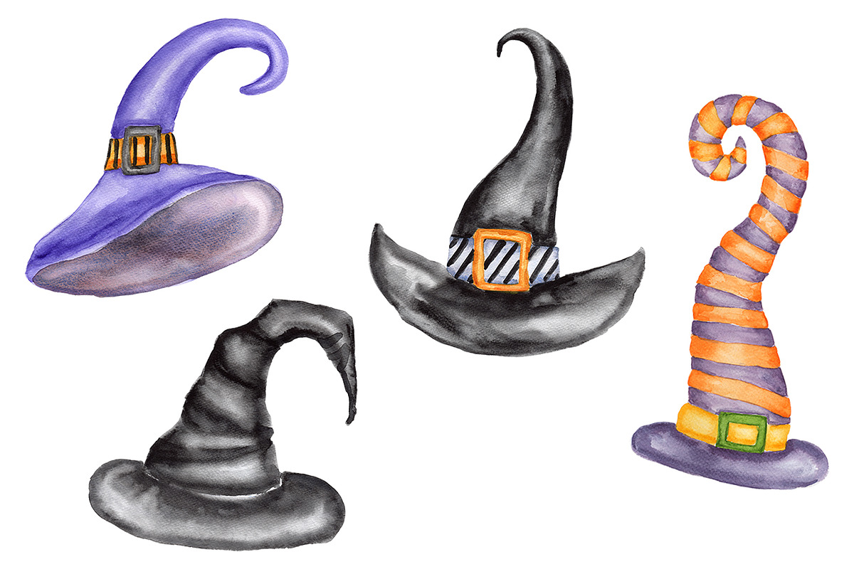 Watercolor Halloween set, an Object Illustration by Olha's watercolor (Photo 10 of 10)