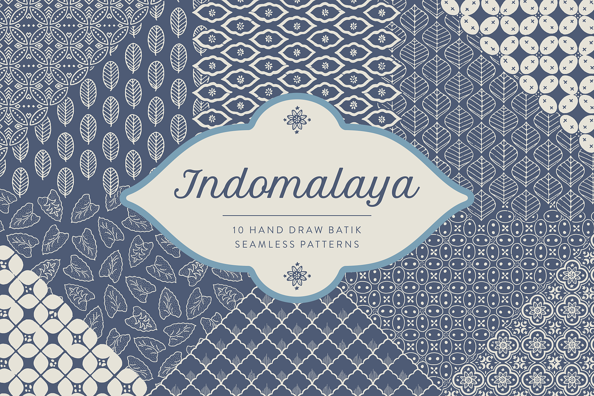 Indomalaya Batik Seamless Patterns, a Pattern Graphic by Storyteller Imagery (Photo 1 of 12)