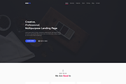 Aneria - Landing Page Template, a HTML Template by Pichforest Studio (Thumbnail 1 of 3)