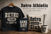 Retro Athletic, a Slab Serif Font by Wow Magic (Thumbnail 2 of 5)