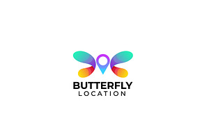 Colorful Butterfly Logo Vector Desig