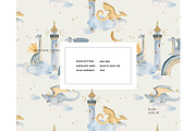 Distant kingdom dragon isle pattern, a Pattern Graphic by Milatoo (Thumbnail 4 of 4)