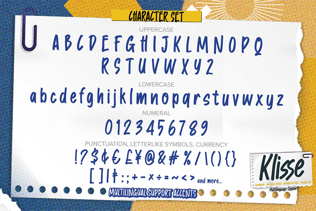 Klisse - Handmade Carefully Playful, a Font by Gassstype (Photo 6 of 8)