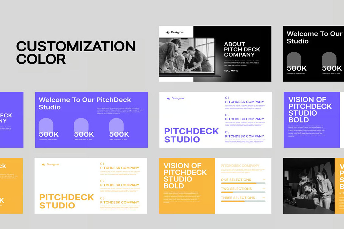 Deskgrow - Pitchdesk Business, an UI Kit Template by Lumina_ui_ux202 (Photo 3 of 5)