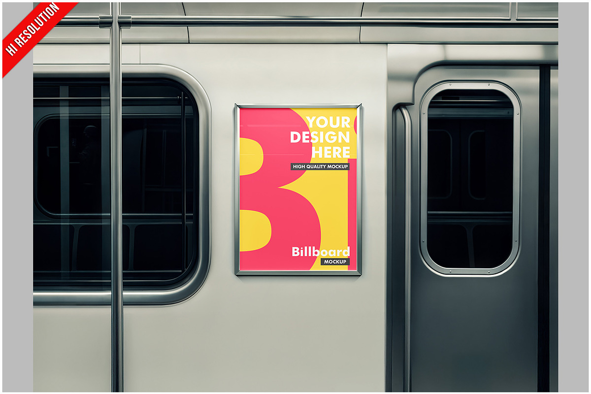Subway Exterior Billboard Mockup, a Product Mockup by Bruno's Shop