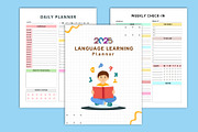 2025 Language Learning Planner, a Stationery Template by Designmela01 (Thumbnail 2 of 5)