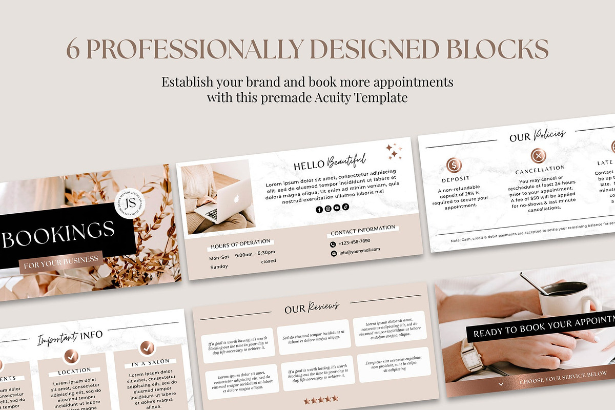 Acuity scheduling template, a Websites & App Template by SwitzerShop (Photo 4 of 6)