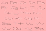 ROWE Skinny Hand Lettered Font, a Handwritten Font by Rhonna Designs (Thumbnail 4 of 5)