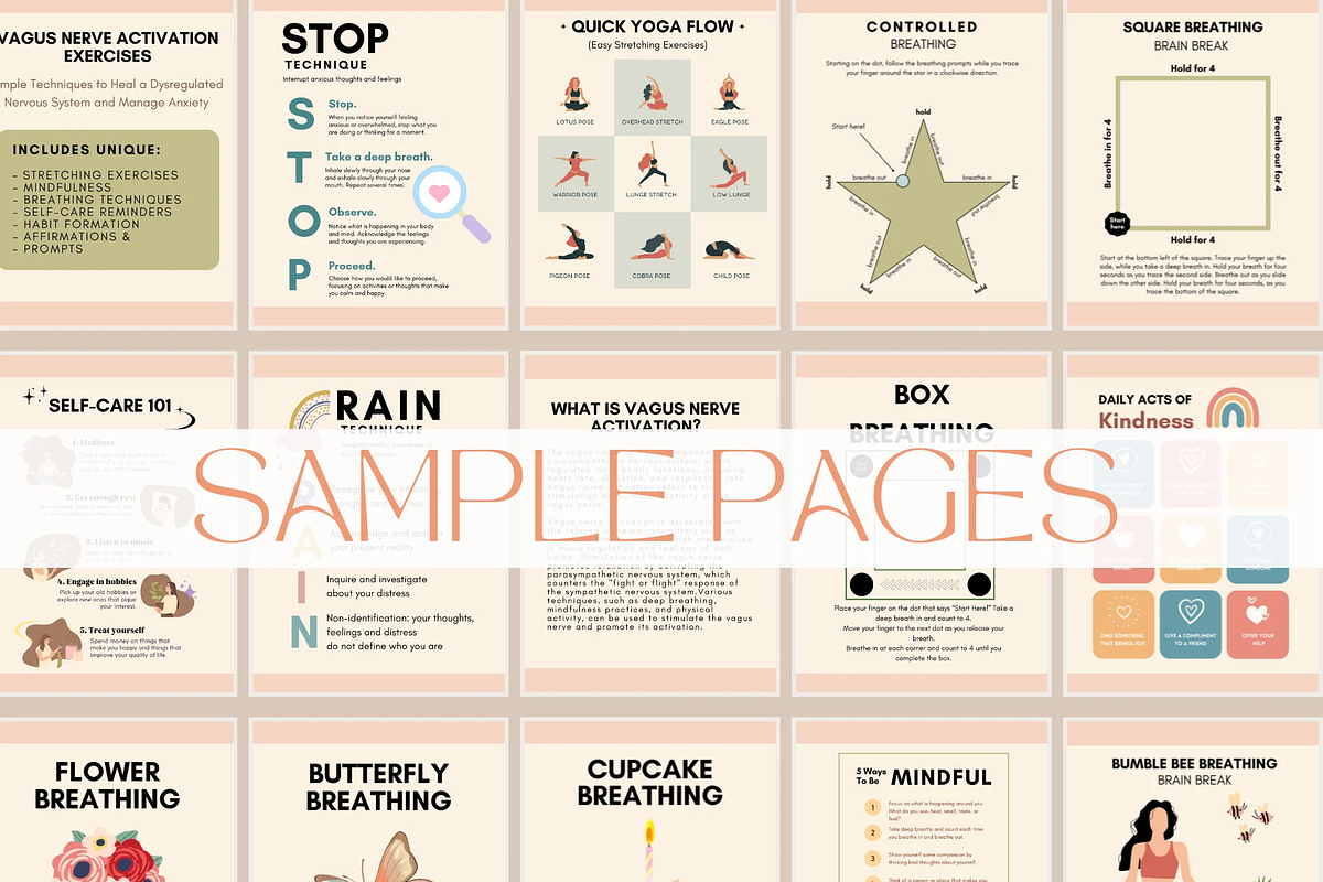 Stress Management Exercises- PDF, a Design Template by GolokaTherapy (Photo 7 of 9)