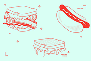 Sandwich Vector Illustration, a Food Illustration by TheFoodAtlas (Thumbnail 2 of 5)