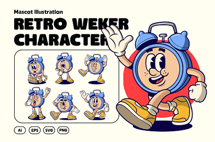 Retro Weker Characters