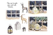 Watercolor Christmas decor., a Decorative Illustration by yulia.sukhanova (Thumbnail 3 of 4)