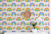 Watercolor Rainbow Clipart & Pattern, an Illustration by ArtIrisArt (Thumbnail 15 of 22)