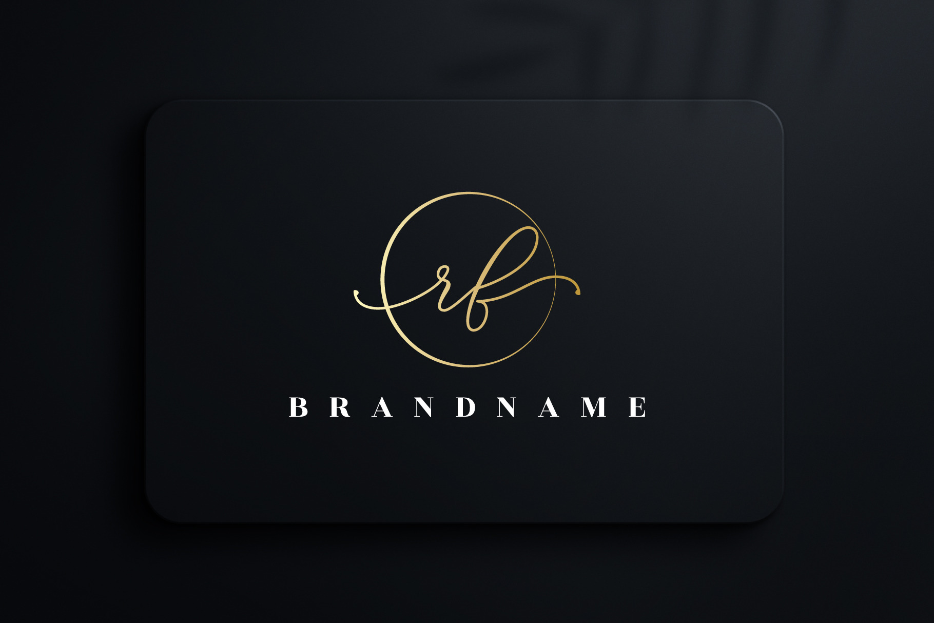 Letter RF handwritten signature logo