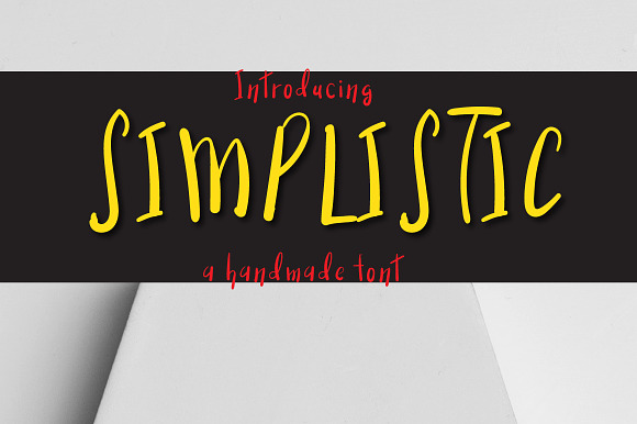 Simplistic typeface preview 3