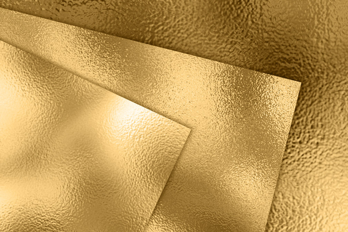 Gold Foil Digital Paper, a Texture Graphic by Digital Curio