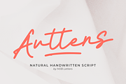 Auttens – Natural Handwritten Scri, a Handwritten Font by MJB Letters (Thumbnail 1 of 10)