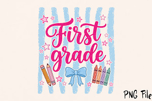 Retro Back to School Sublimation, a Seasonal Illustration by Rose Art