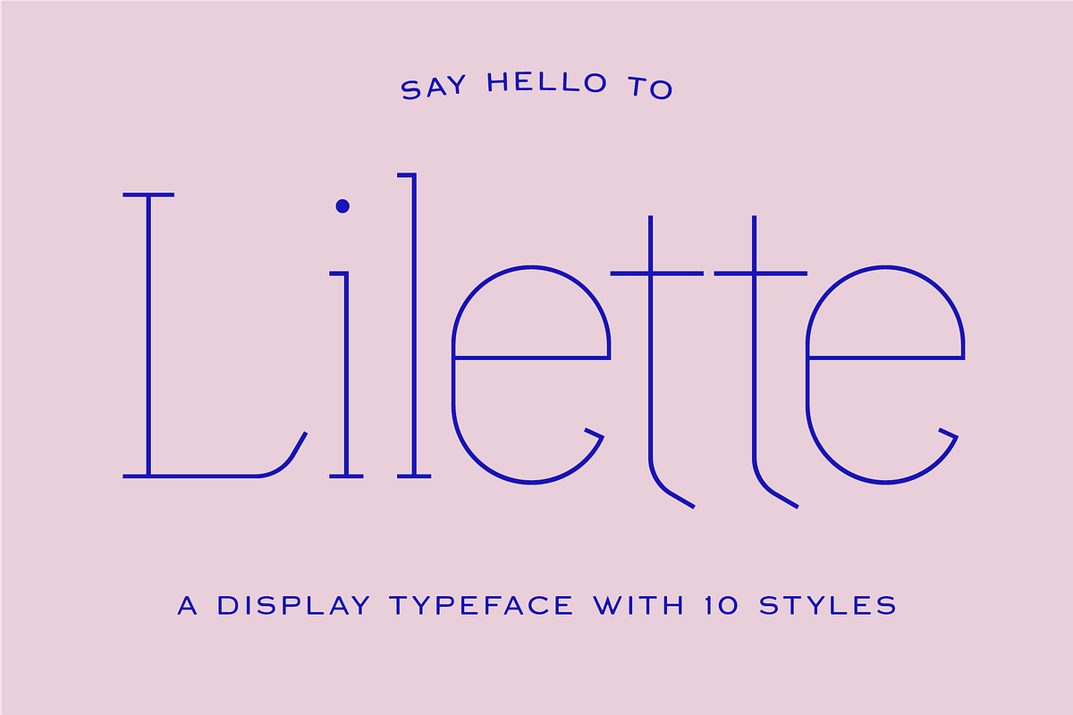 Lilette — A Refined Display Typeface, a Slab Serif Font by Elyas Beria Studio (Photo 1 of 8)