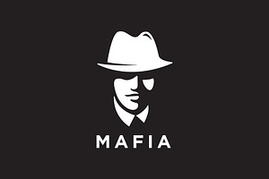 gentleman detective mafia logo, a Branding & Logo Template by funpixel