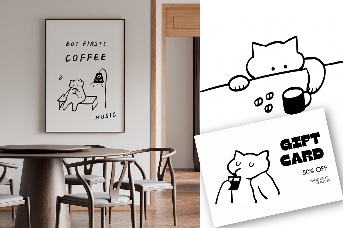 The Cat and Coffee Signature, a Food Illustration by The Journey Atelier (Photo 14 of 15)