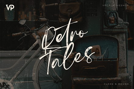 Retro Tales - clean and rough fonts