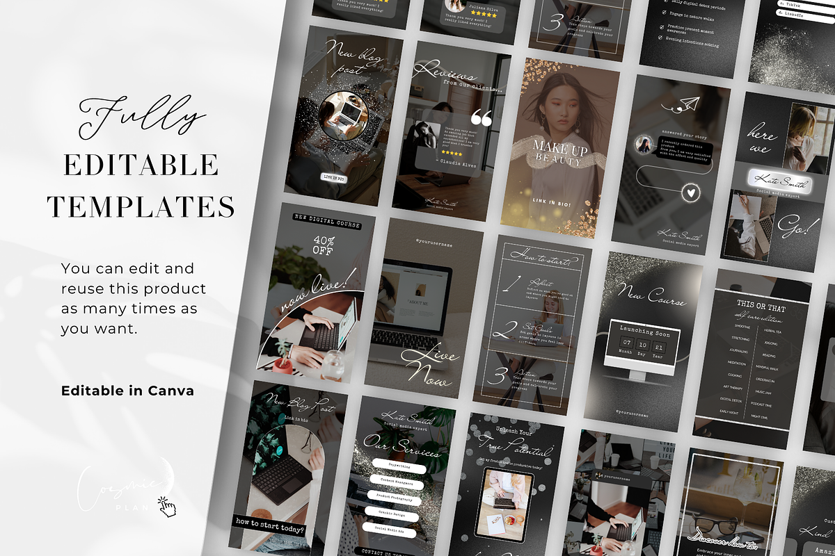 Life Coach Instagram Canva Templates, a Social Media Template by Cosmic Design (Photo 5 of 7)